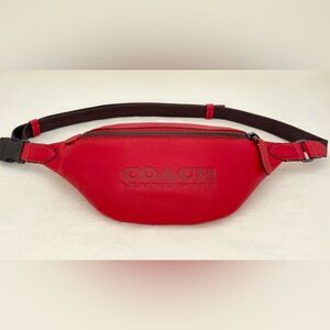 COACH Charter Belt Bag 7 In Red C6291
